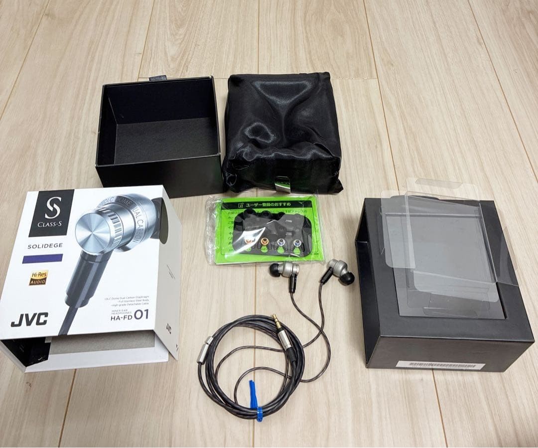 JVC KENWOOD In-Ear Earphones HA-FD01W/Box Tested Japan Used F/S