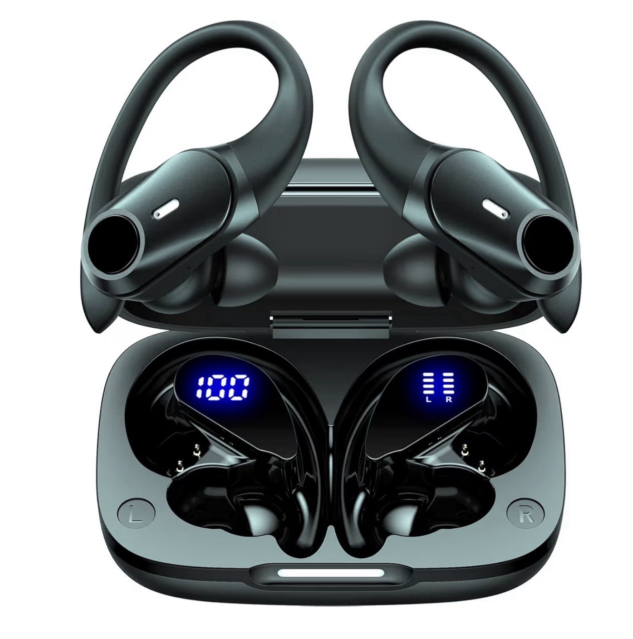 GOLREX Active Noise Cancelling Wireless EarbudsBluetooth Headphones 80H Playtime