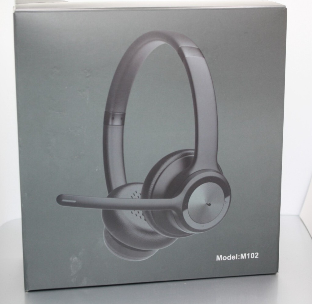 Bluetooth Headphones V5.0, EKVANBEL Wireless with Noise Black NEW (OTHER) READ