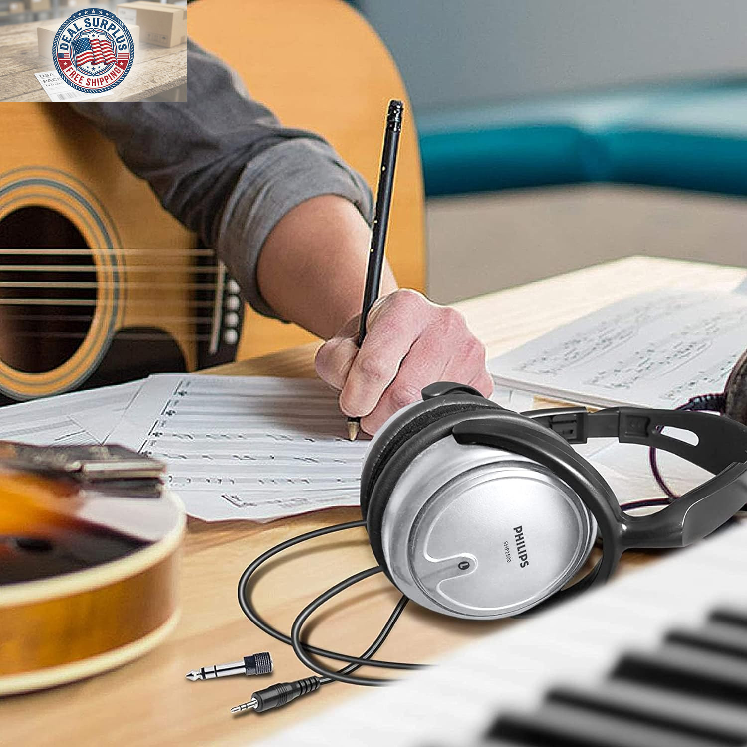 over Ear Wired Stereo Headphones for Podcasts, Studio Monitoring and Recording H