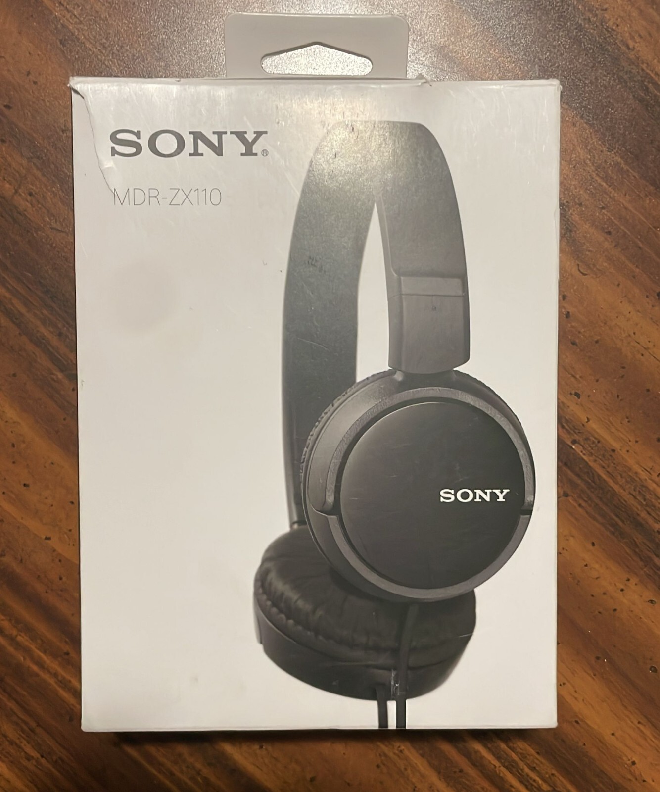 Sony MDR-ZX110 ZX Series Wired On Ear Headphones – Black, New Open-Box