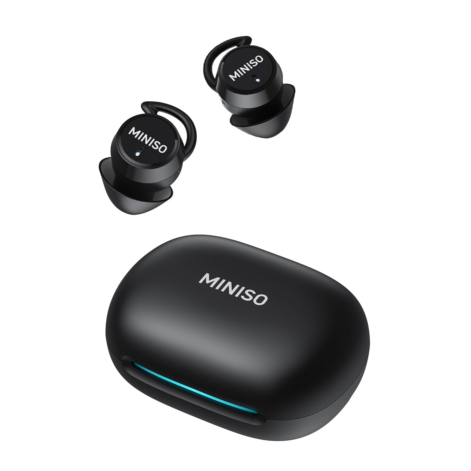 MINISO MS217 Sleep Earbuds, Mini in-Ear Design for Side Sleepers, Black
