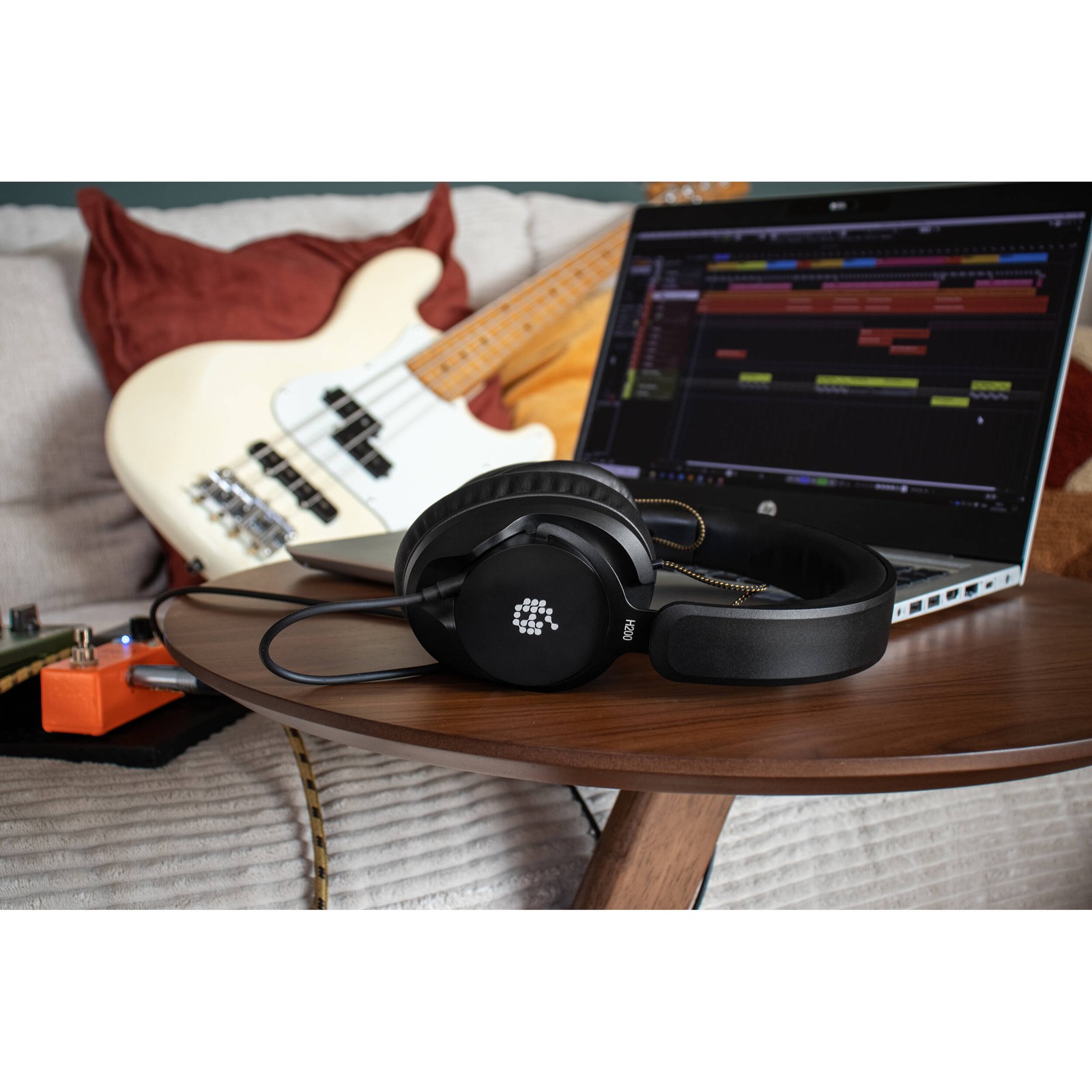Adam Audio H200 Closed-Back Headphones with Desktop Headphone Hanger and Case