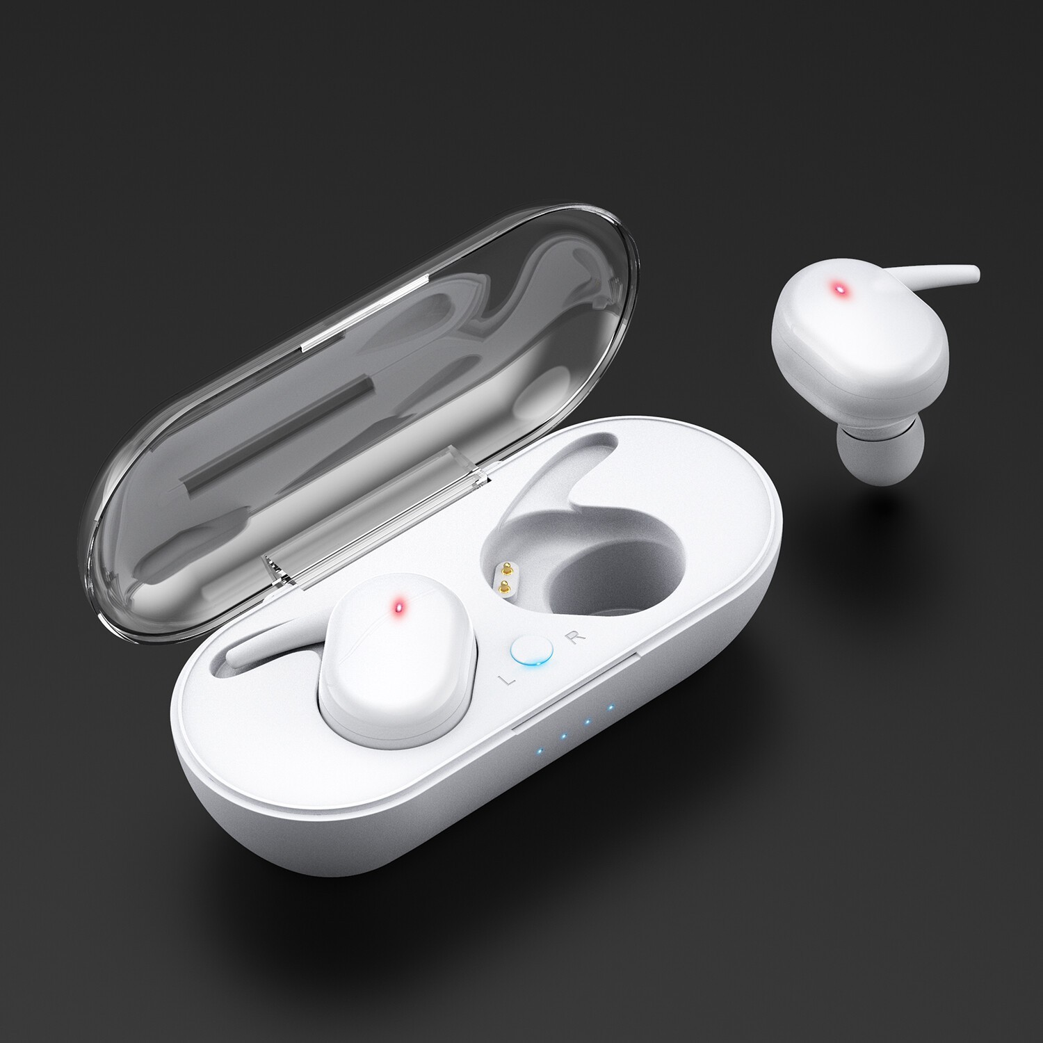 For iOS Android TWS Bluetooth 5.0 Wireless Earphones Stereo Headset Mini In-Ear