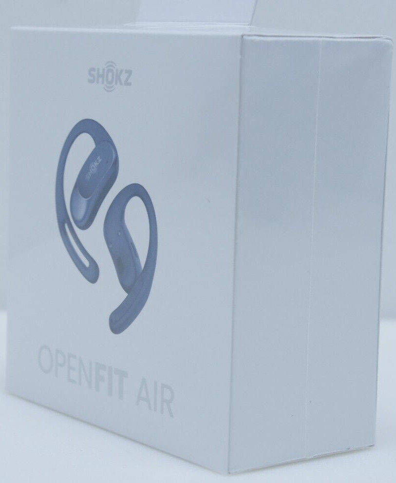 Shokz OpenFit Air Open-Ear True Wireless Earbuds Stone Air-Stone Blue Brand New