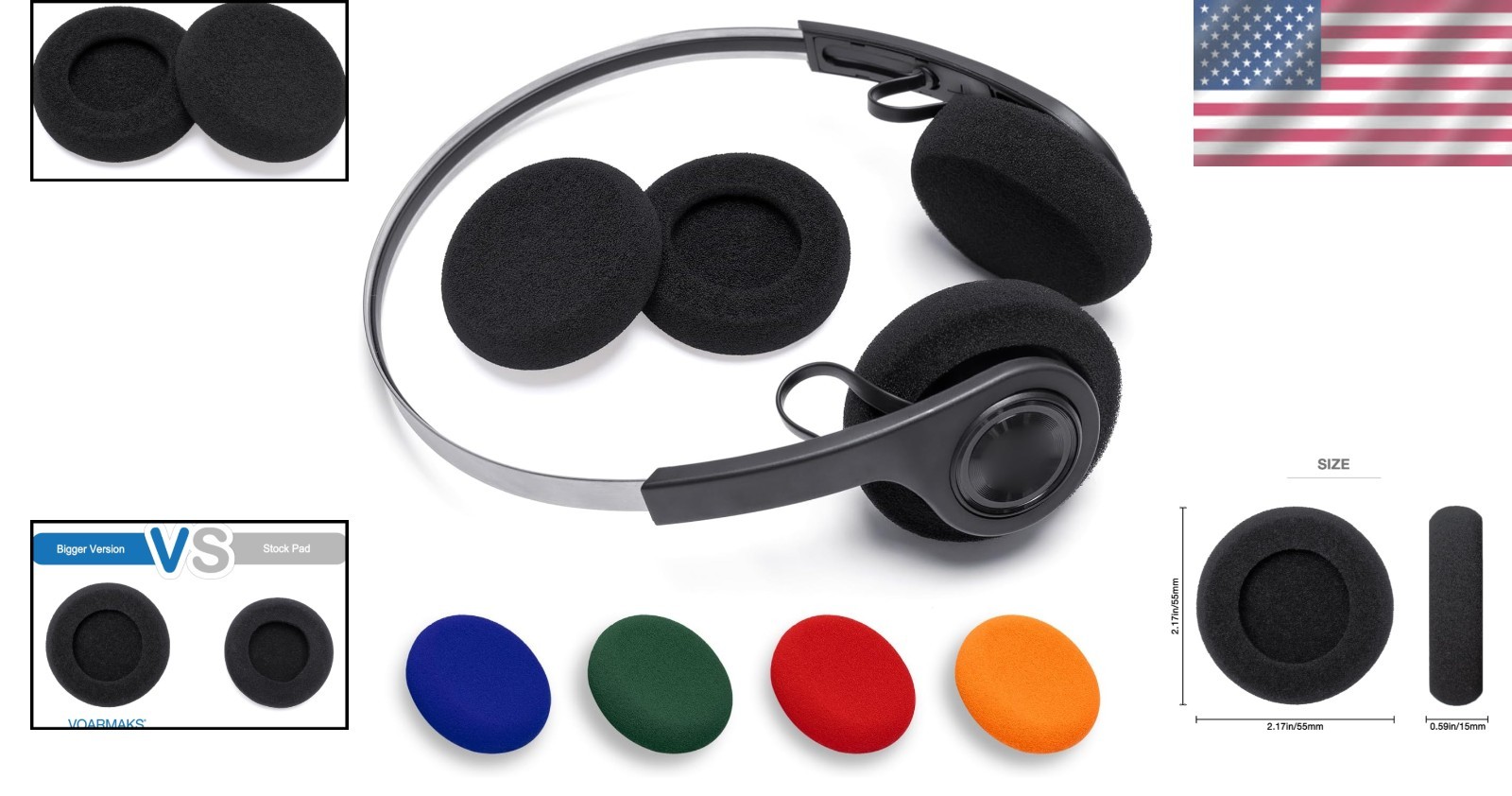 Replacement Foam Ear Pads for JLAB Rewind Headphones – Sound Isolation