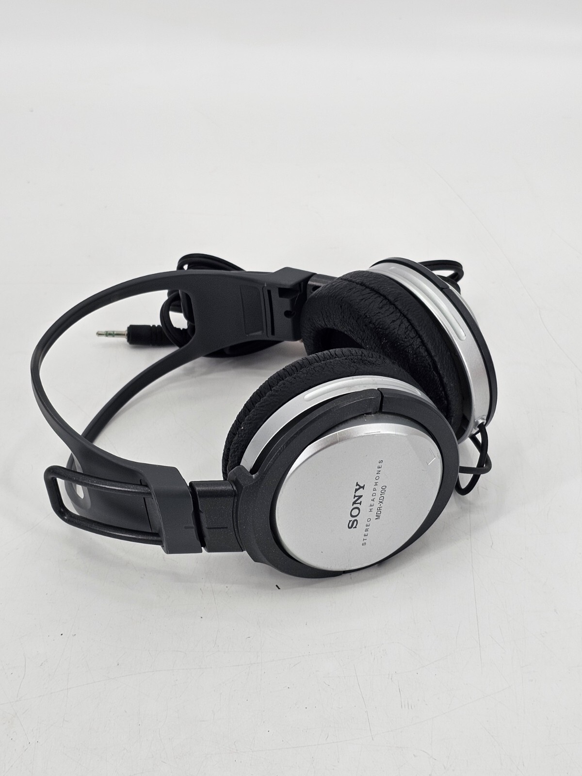 Sony MDR-XD100 Headband Headphones – Silver/Black Adjustable 10 Ft. Cord