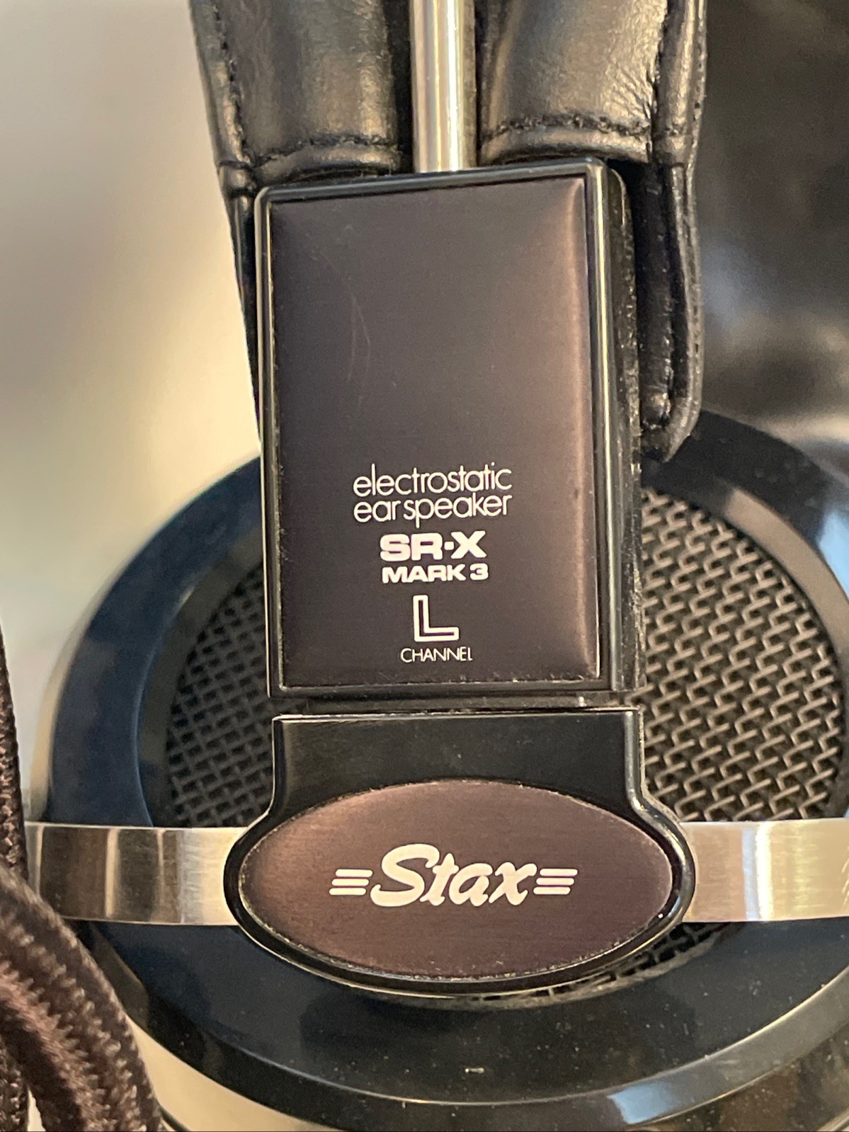 Stax Electronic Ear Speakers Headphones SR-X Mark-3 Exc Cond Very Clean
