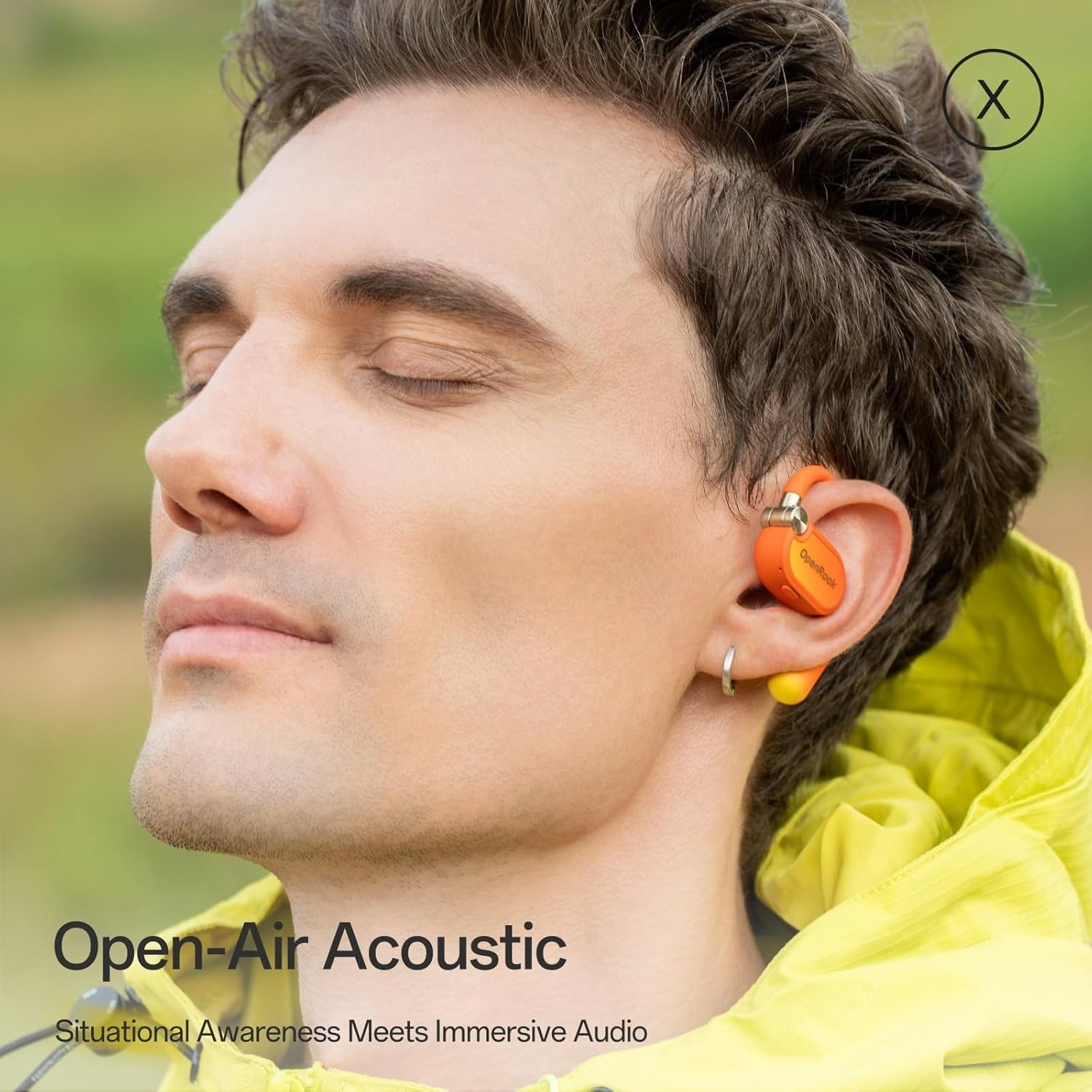 OpenRock X Open-Ear Headphones Bluetooth 5.3 Wireless Over-Ear Earbuds Smart App