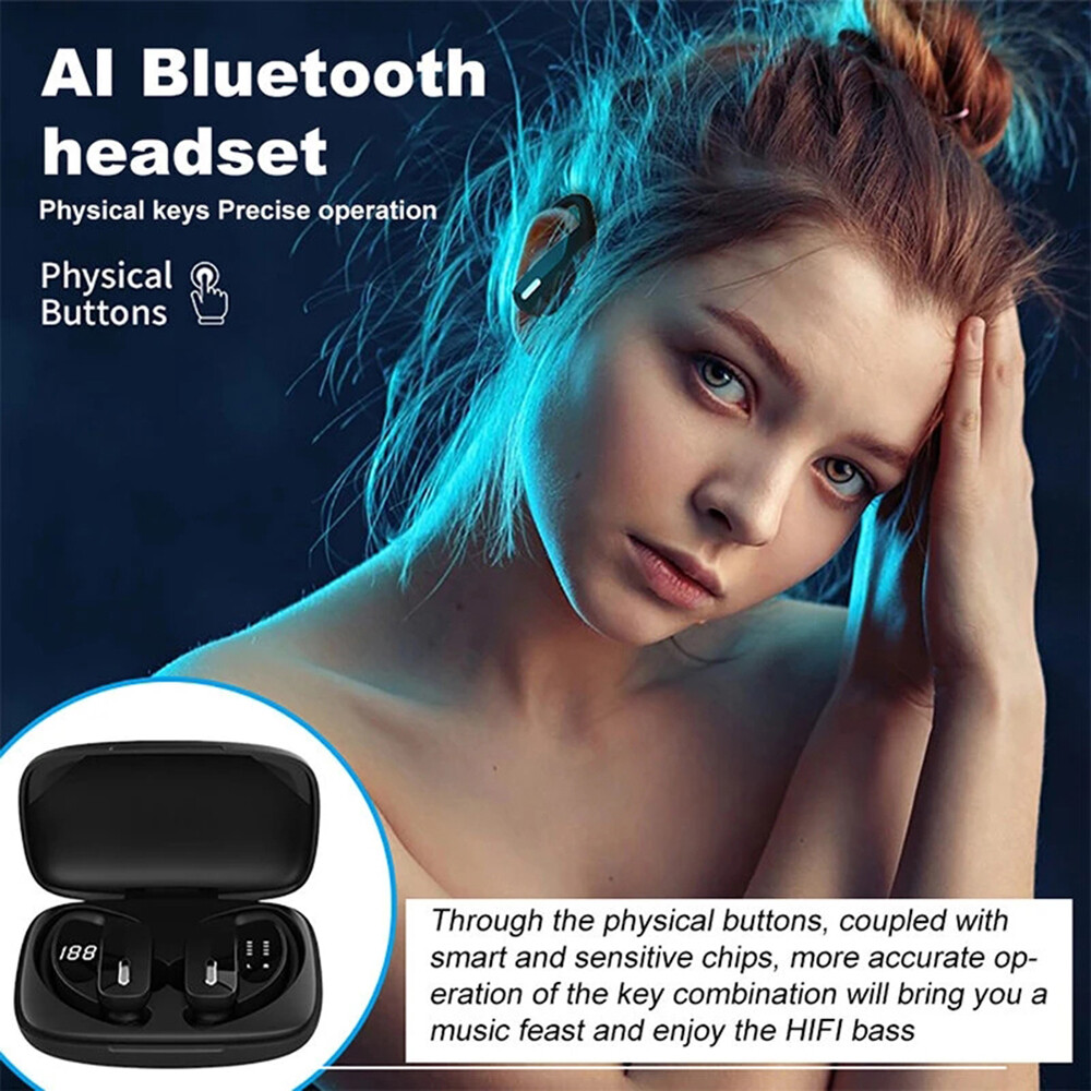 Ear Hook Bluetooth Headset 5.0 TWS Wireless Earphones Earbuds Headphones Stereo