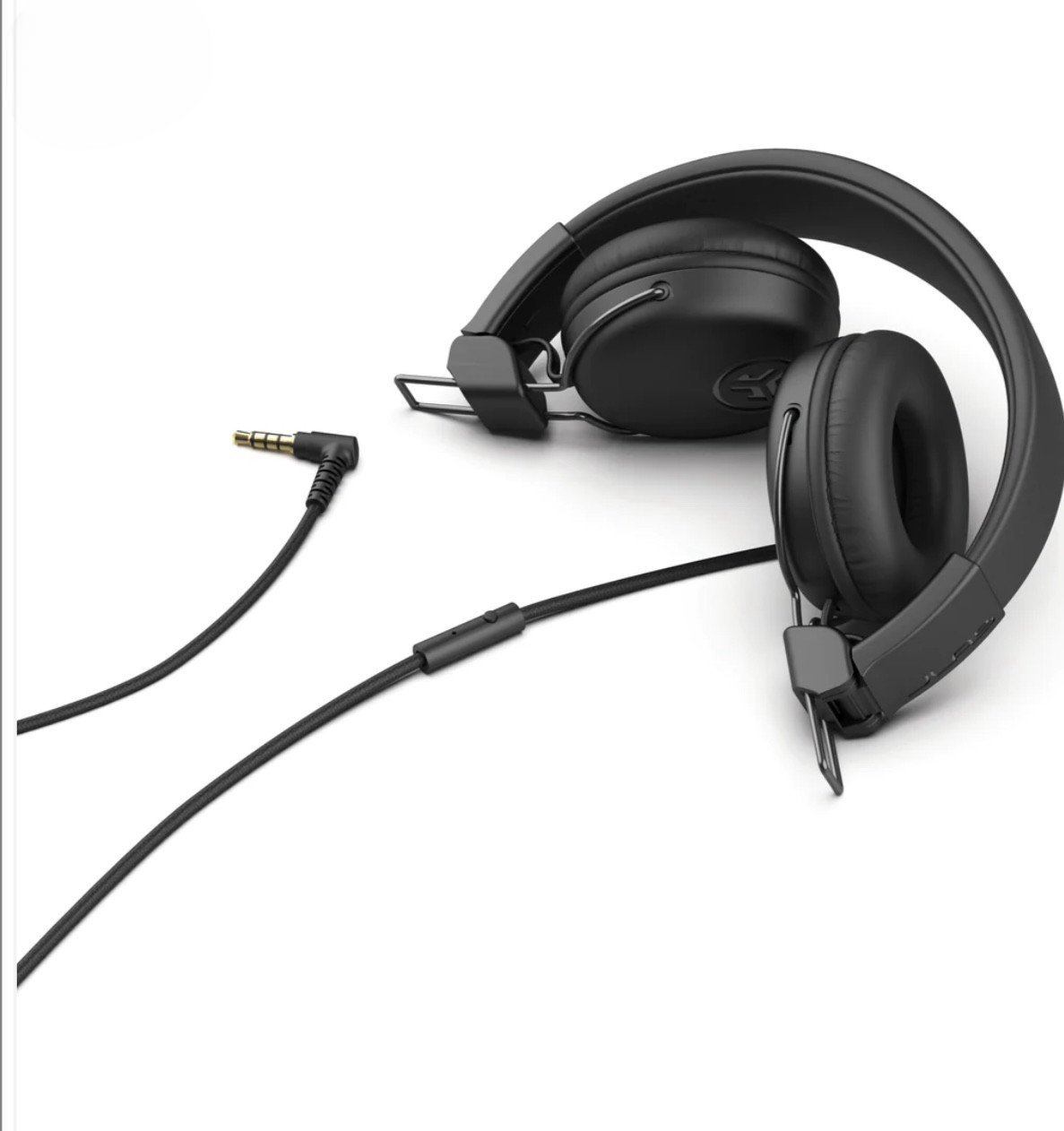Jlab Studio On-Ear Headphones Tangle-free Cable Cloud Foam, Comfort and C3 Sound