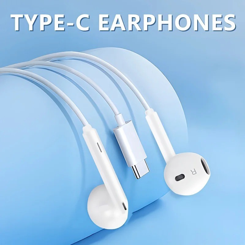 3.5mm Wired Earphones In-Ear Headset with Microphone Stereo Headphones
