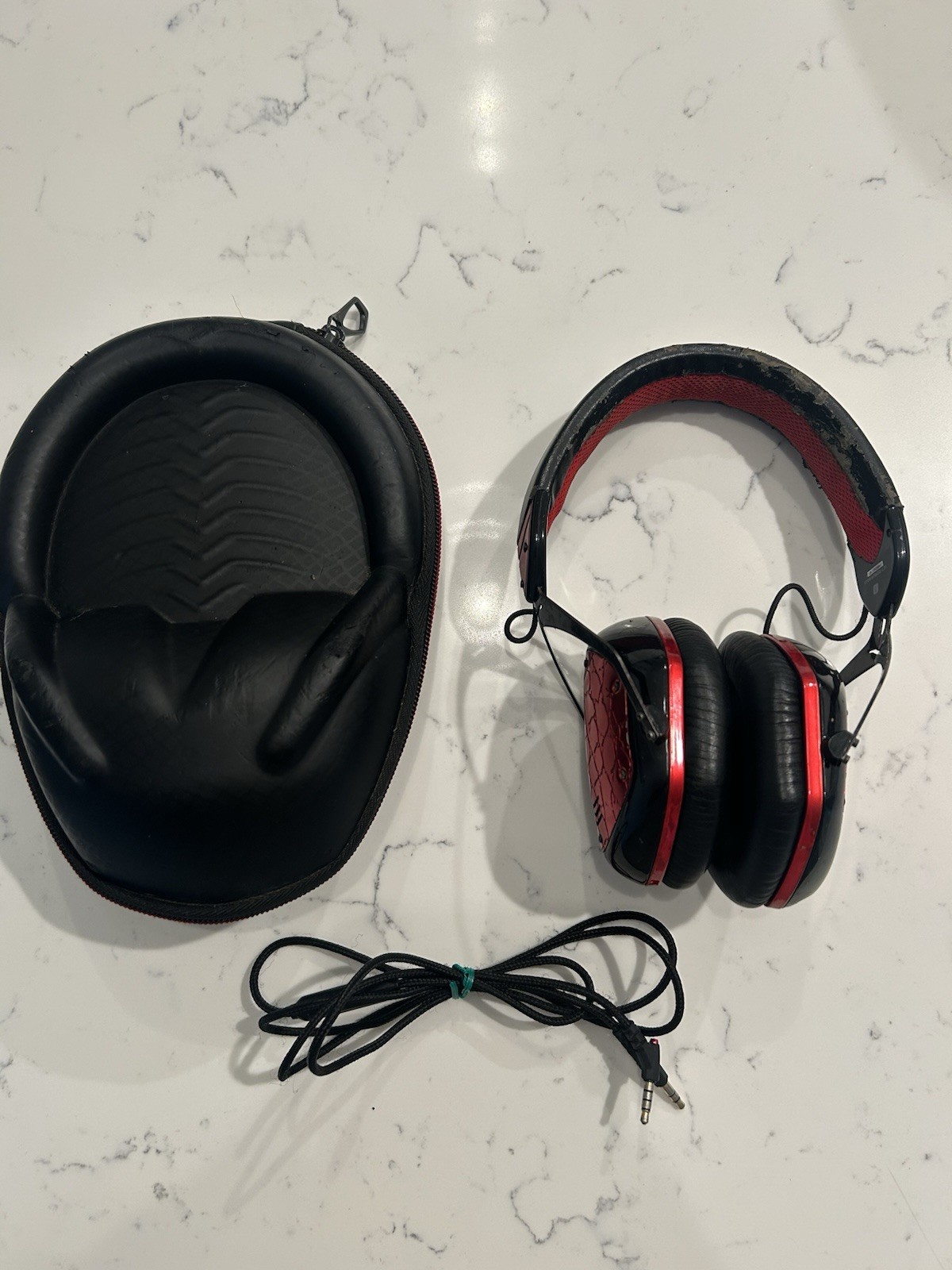 V-MODA Crossfade LP Headphones Red And Black