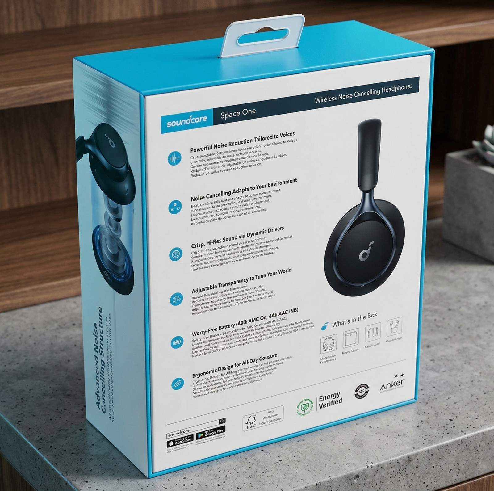 Anker Soundcore Space One Bluetooth Wireless Headphones Hybrid ANC 40H