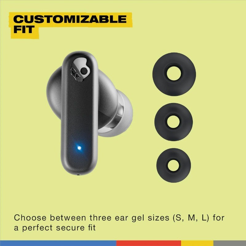 Skullcandy Smokin’ Buds XT True Wireless in-Ear Earbuds, Black