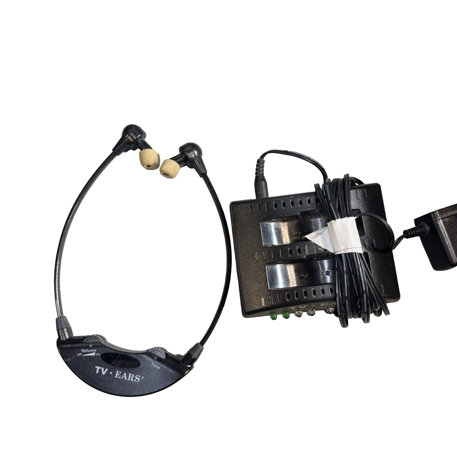 TV Ears Digital Wireless Listening System Model 21502F Earphone Dock Headset