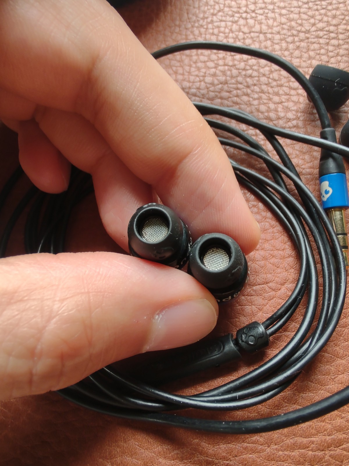 Skullcandy Titan Wired In-Ear Earbuds Blue/Black 3.5mm Jack (Non-microphone)