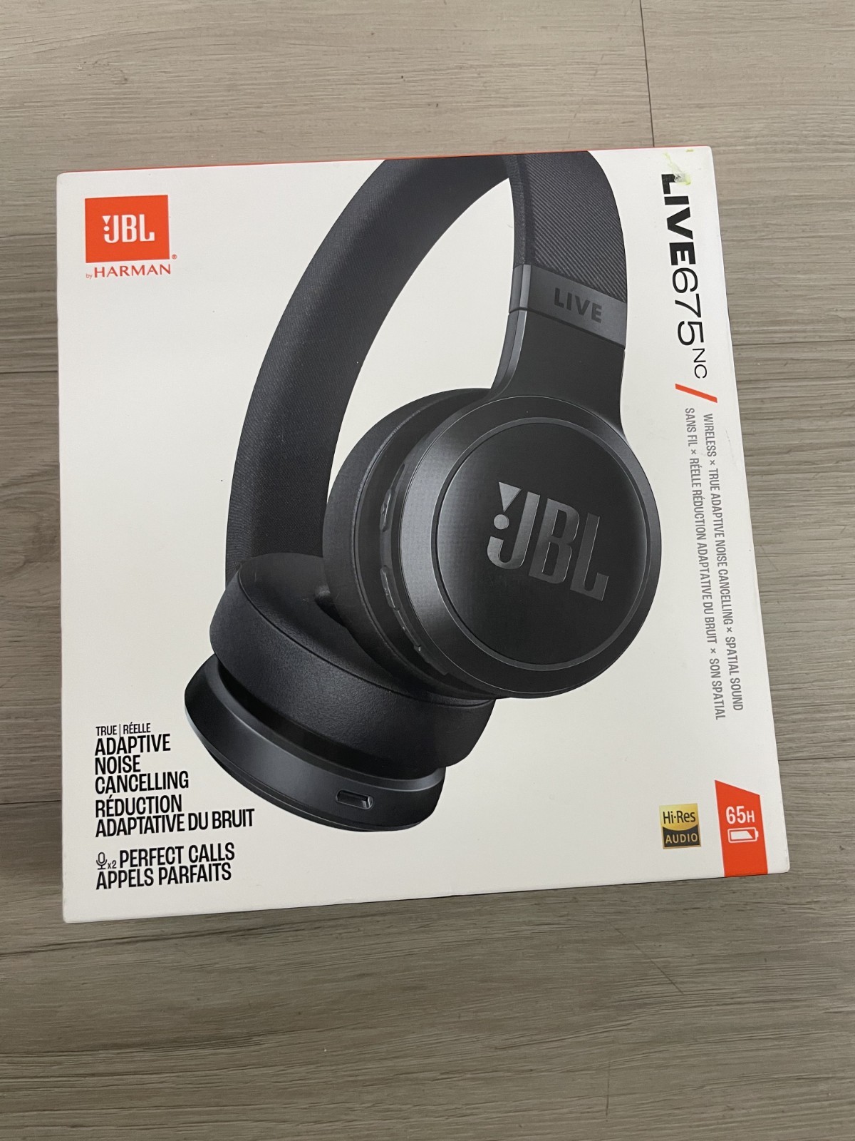 JBL by Harman Live 675NC Wireless True Adaptive Noise Cancelling Headphones
