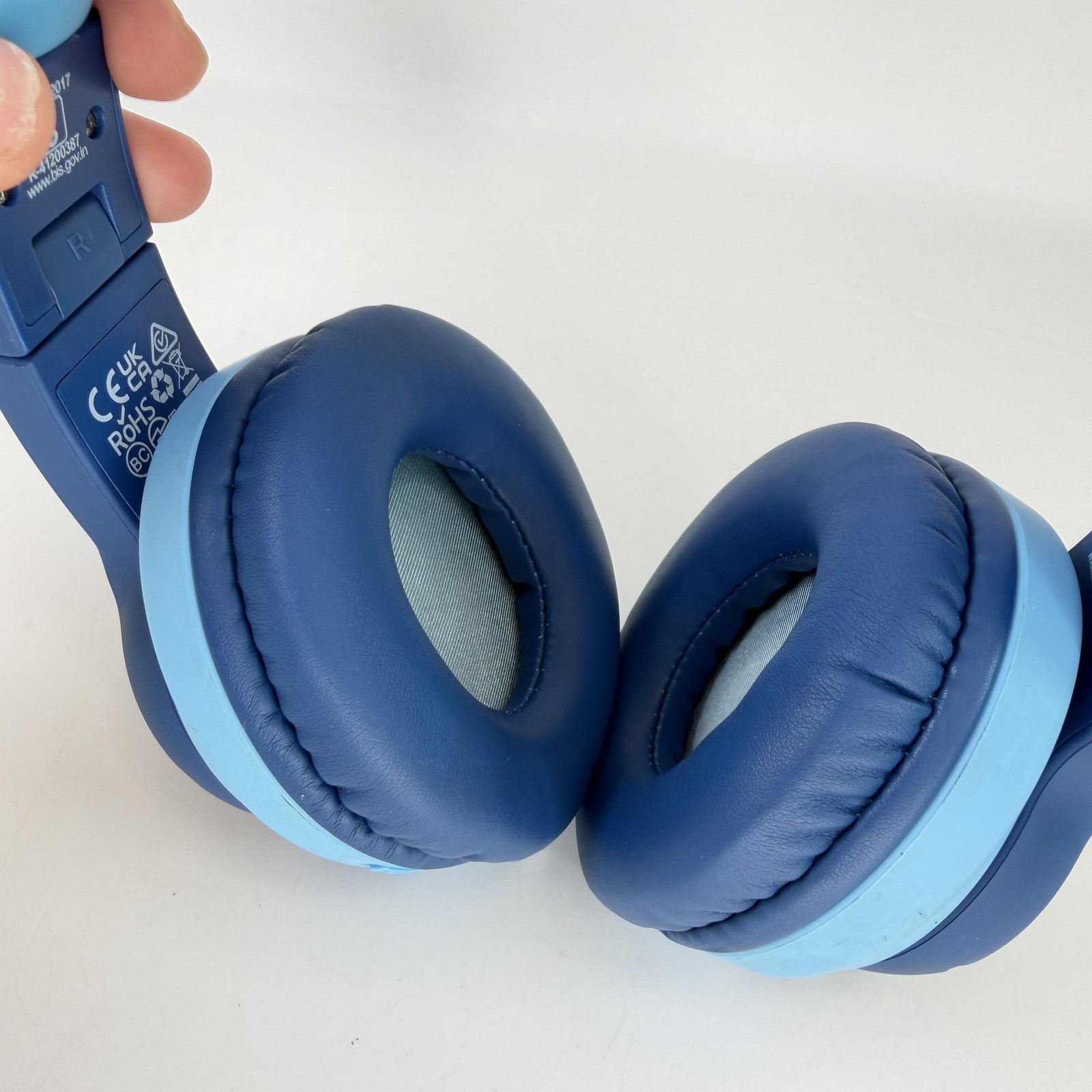 Iclever Over Ear Headphones Blue Bluetooth 3.5mm Micro-USB Wireless Stereo