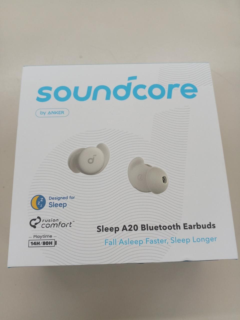 Anker Soundcore Sleep A20 Sleep Earbuds White Case Ultra-Comfort 53g