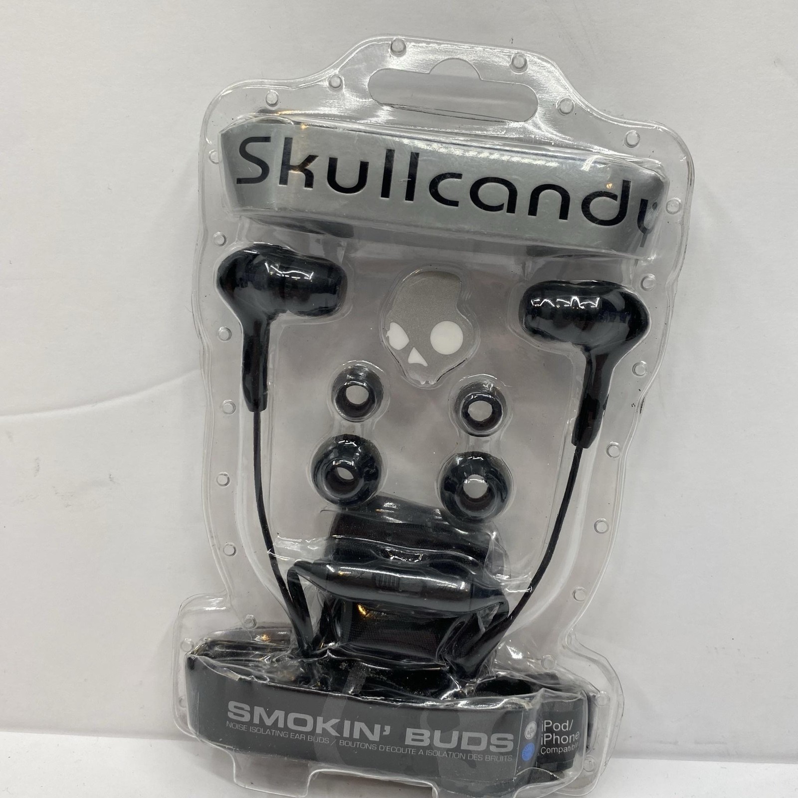 Skullcandy Smokin’ Buds In-Ear Wired Earbuds – Noise-Isolating New Black