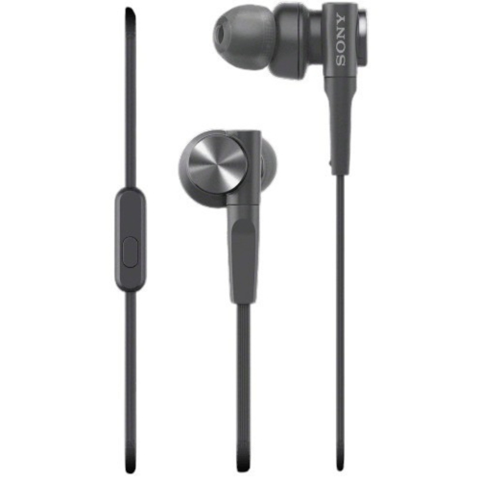 MDR-XB55AP Black Sony EXTRA BASS Sports in-ear Headphones -WITH MIC