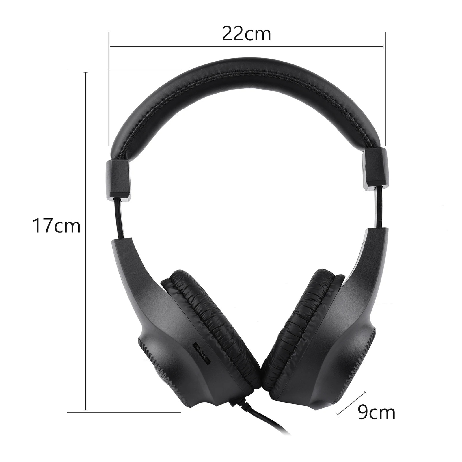 Wired Stereo Monitor Headphones Over-ear Headset with 50mm Driver 6.5mm Plug