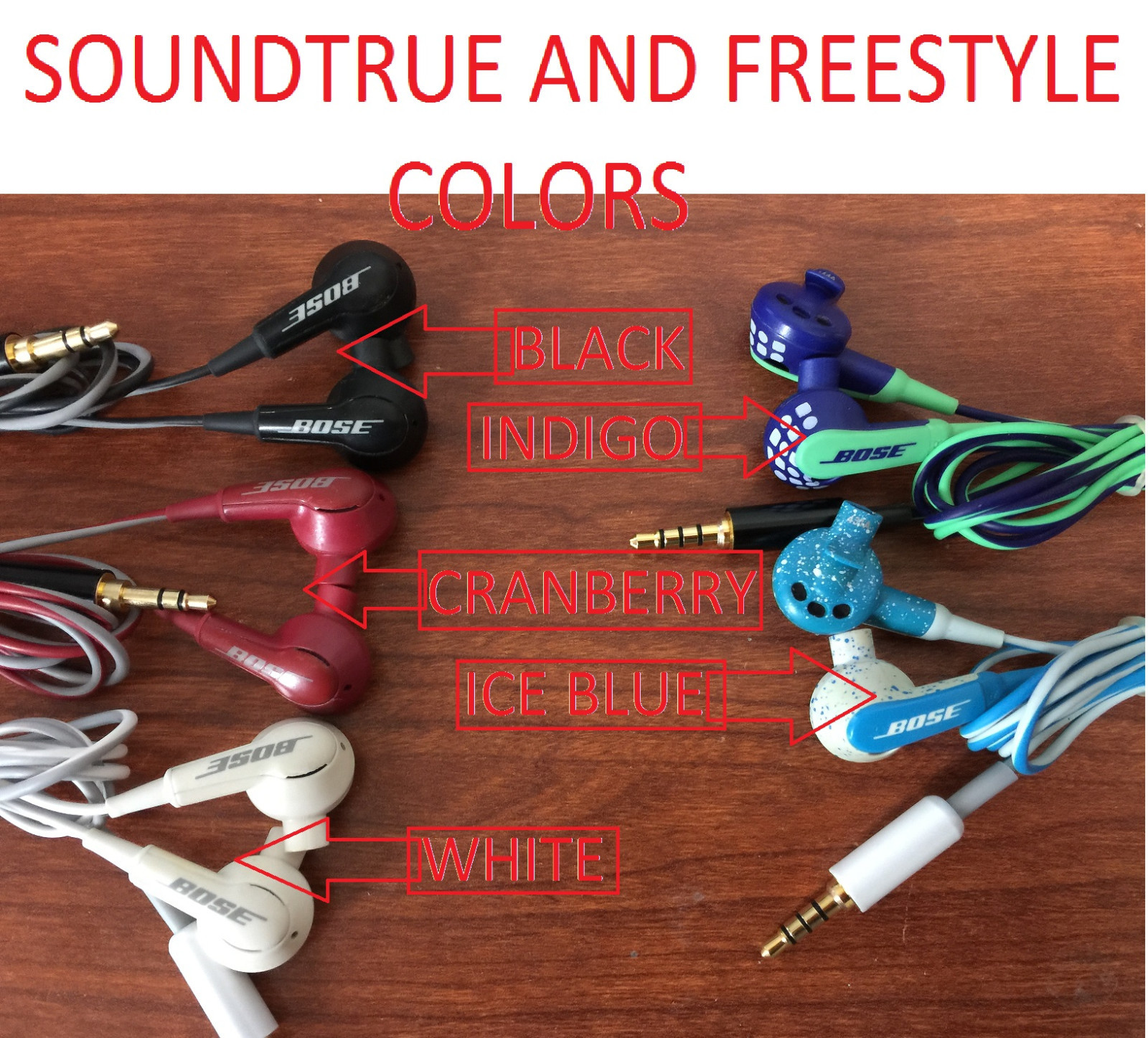 Authentic Bose Soundtrue Soundsport Wired In Ear Headphones Apple IOS Android