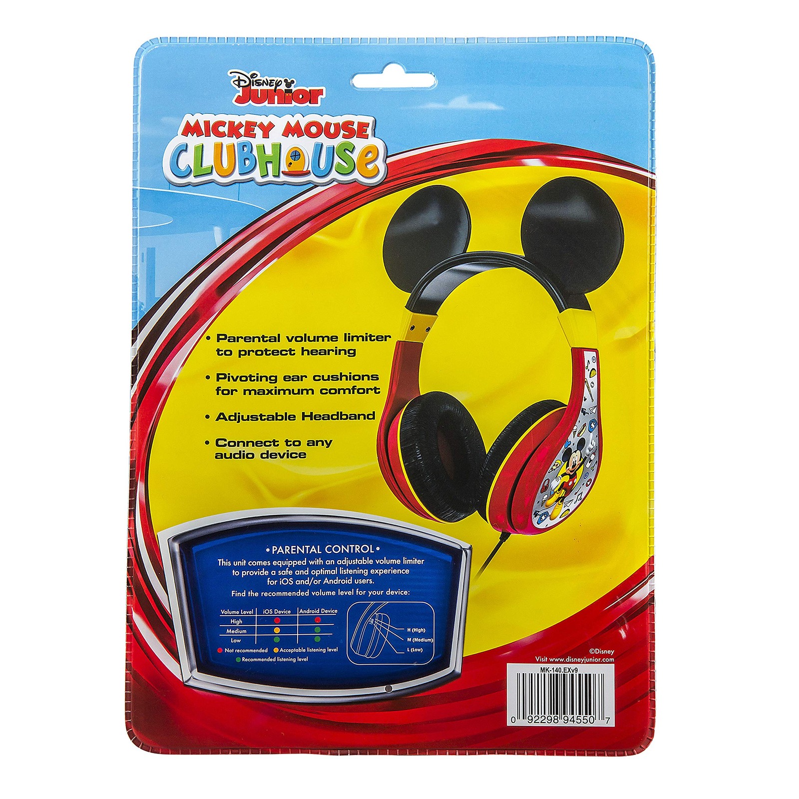 Mickey Headphones with 3.5mm Audio Jack, Wired Headphones for School, Home or…
