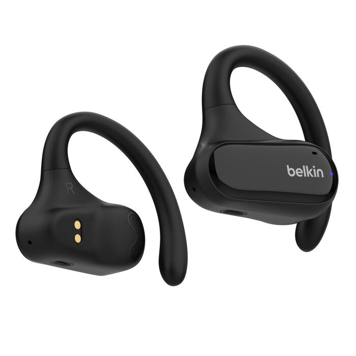 Belkin Open-Ear Earbuds | iPhone Compatible | Secure Ear Hooks for Gym & Running