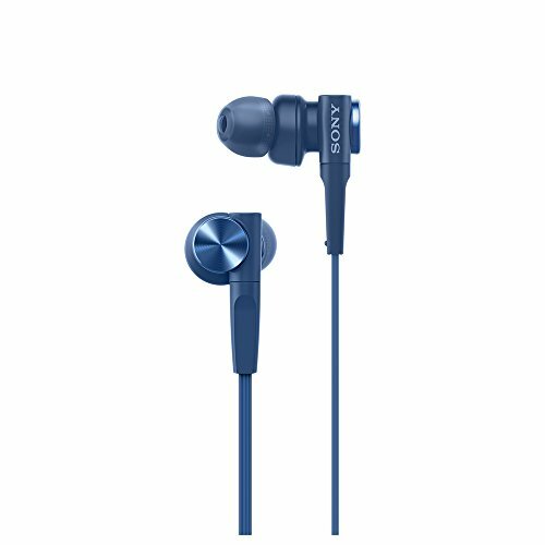 SONY MDR-XB55AP Bass Booster In-Ear Headphones In-line Remote Mic Blue NEW
