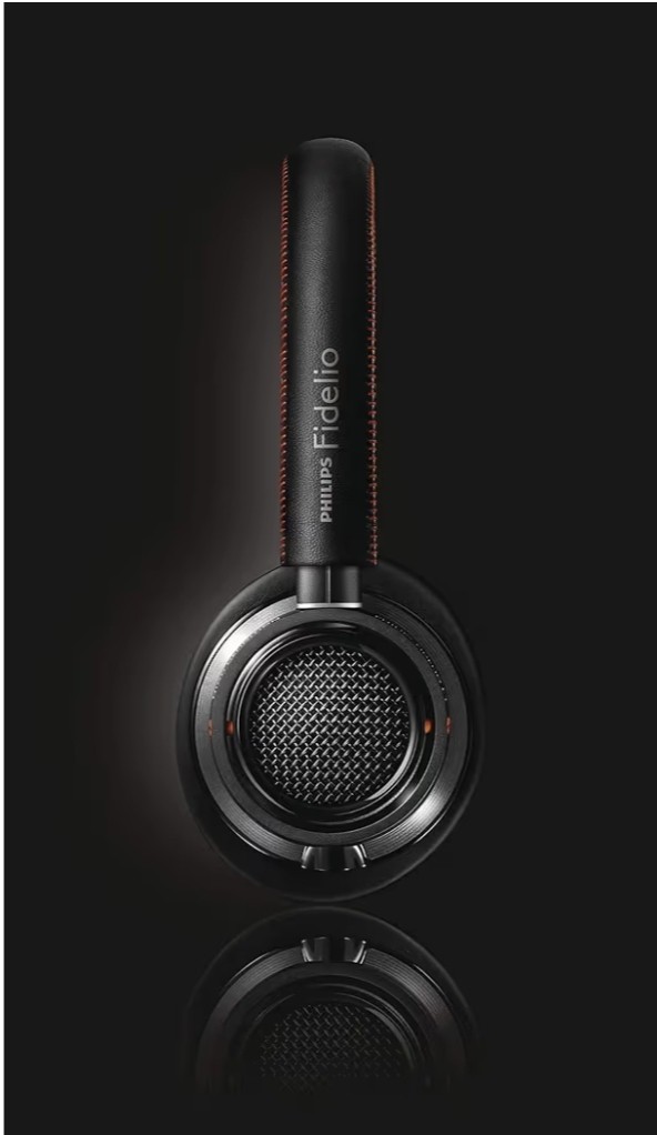 Philips Fidelio L2 Over-Ear Open-Air Headphones 40mm Drivers- Black Fl2P w Mic