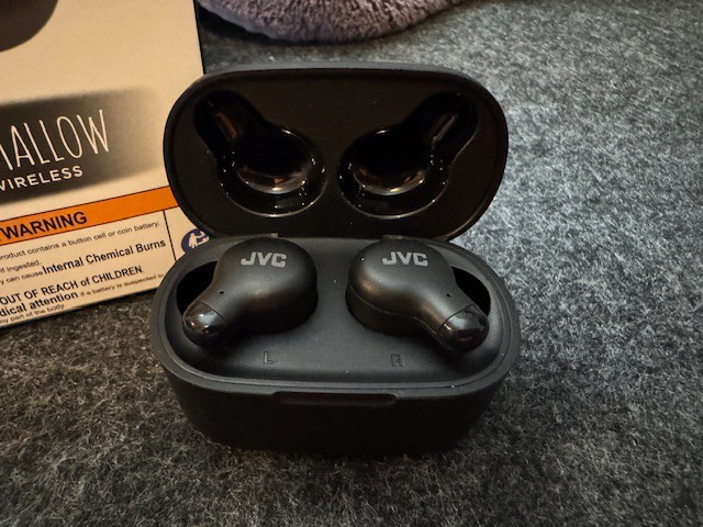 JVC Marshmallow True Wireless Earbuds Black, Bluetooth, IPX4
