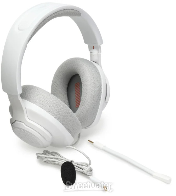 JBL Quantum 100M2 Wired Gaming Headset – White
