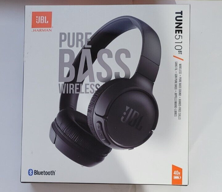 JBL Tune 510BT Bluetooth Wireless On-ear Headphones – Black