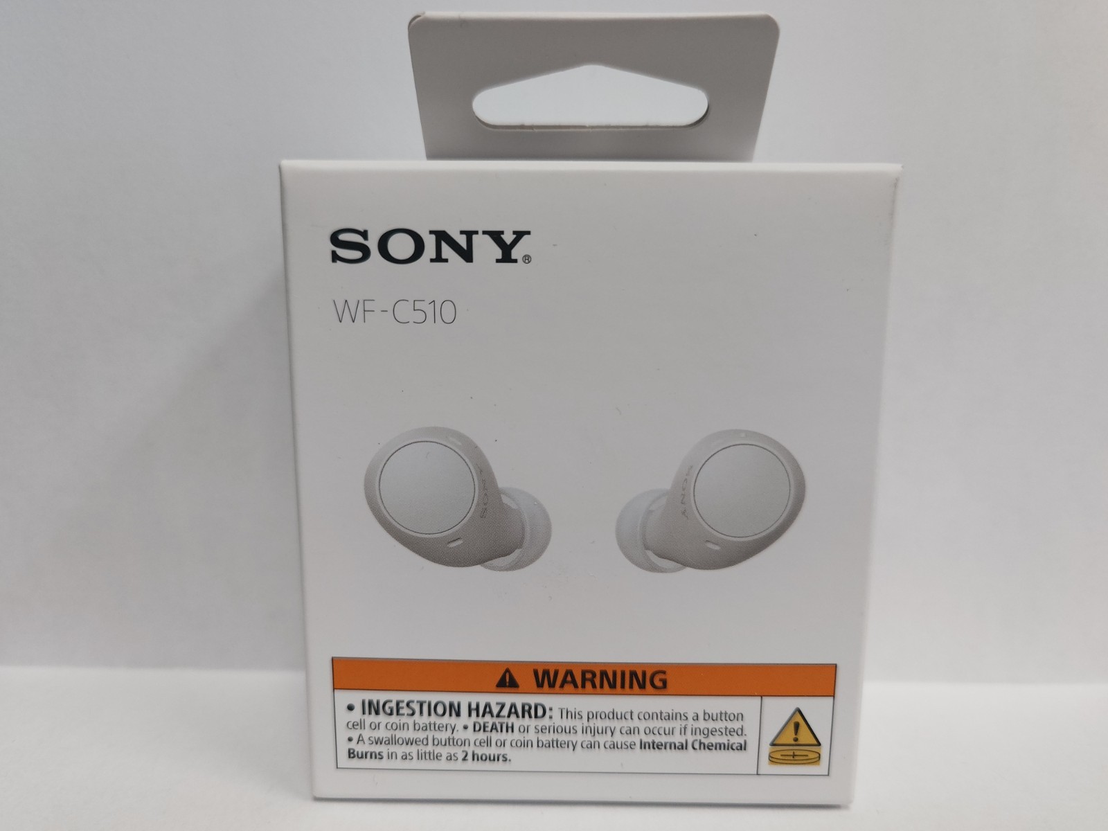 Sony WF-C510 Wireless Bluetooth In-Ear Earbuds, White, Built-In Mic, 2.4GHz