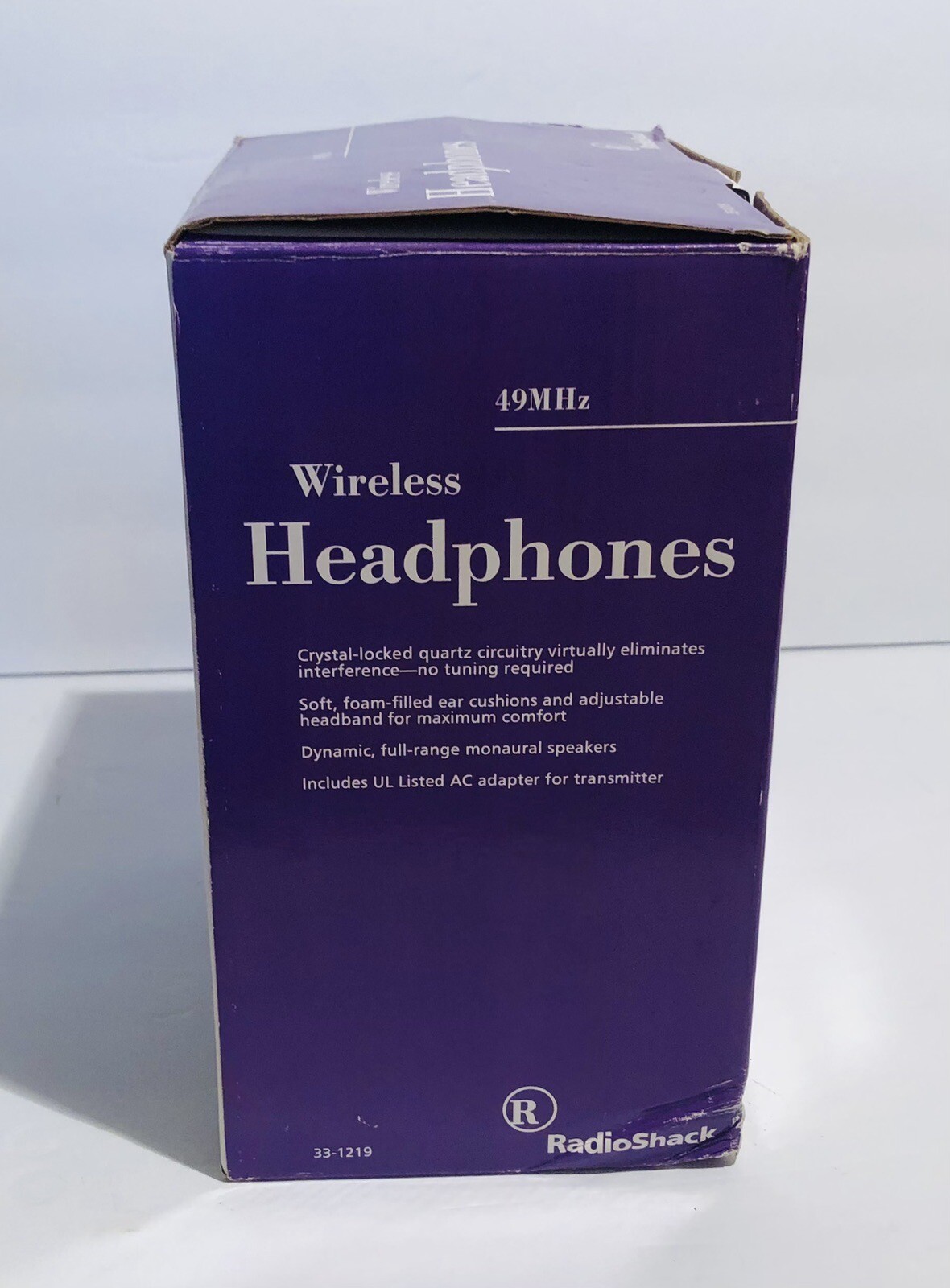 RadioShack 33-1219 Wireless 49MHz Headphone Transmitter Power AC Adapter TV Ear