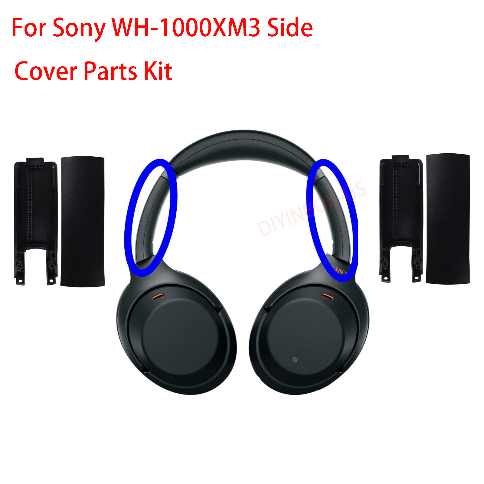 Replacement Side Cover Slider Part KIT for Sony WH1000XM3 WH-1000XM3 Headphones