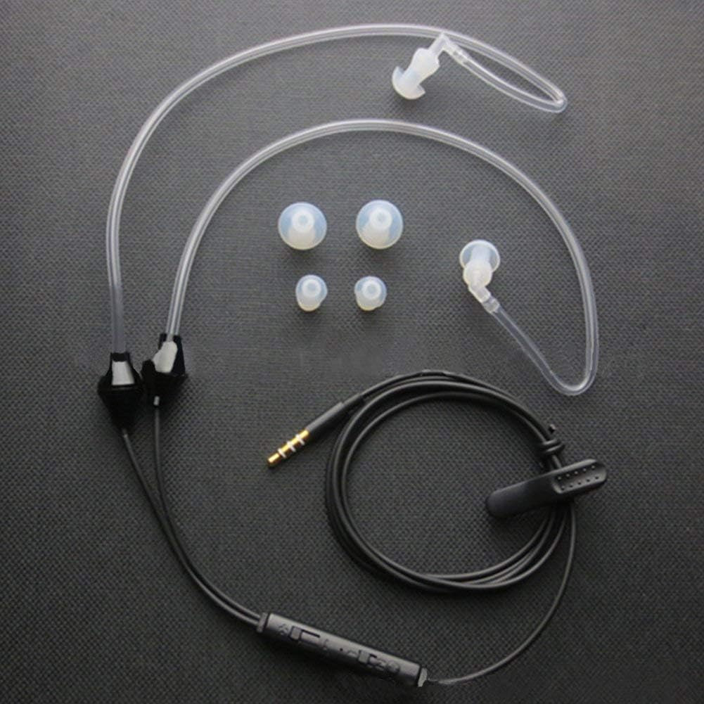Istereo Ear Headphones,Air Tube Anti-Radiation Headsets Earphone,In Ear Stereo N