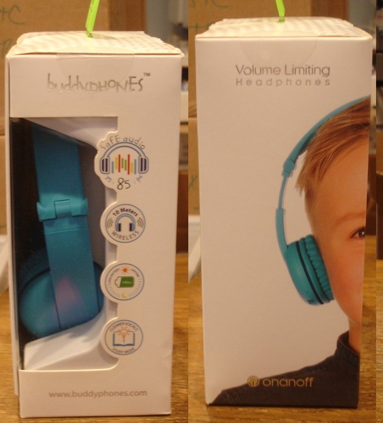 BUDDYPHONES KIDS WIRELESS HEADPHONES BRAND NEW IN BOX SAFE AUDIO GLACIER BLUE