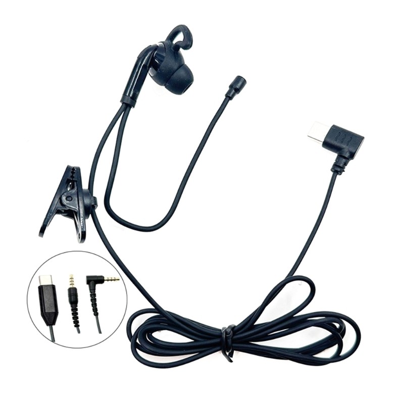 3.5mm/Type C Single Side In Ear Earphone Earbud Headsets for Mobile Phone PC