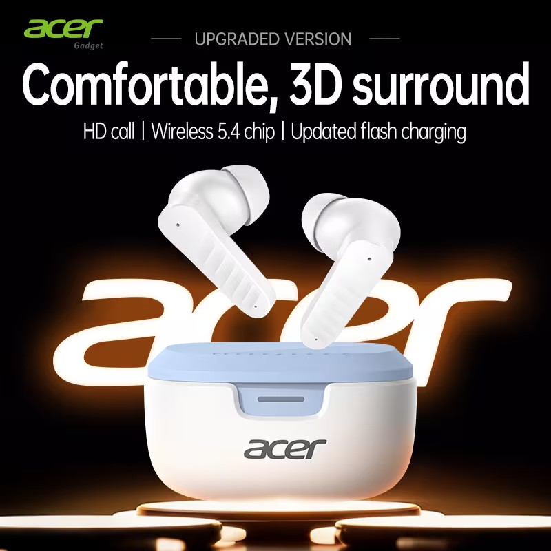 Acer Wireless Earbuds – Upgraded Version | 3D Surround Sound | HD Calls
