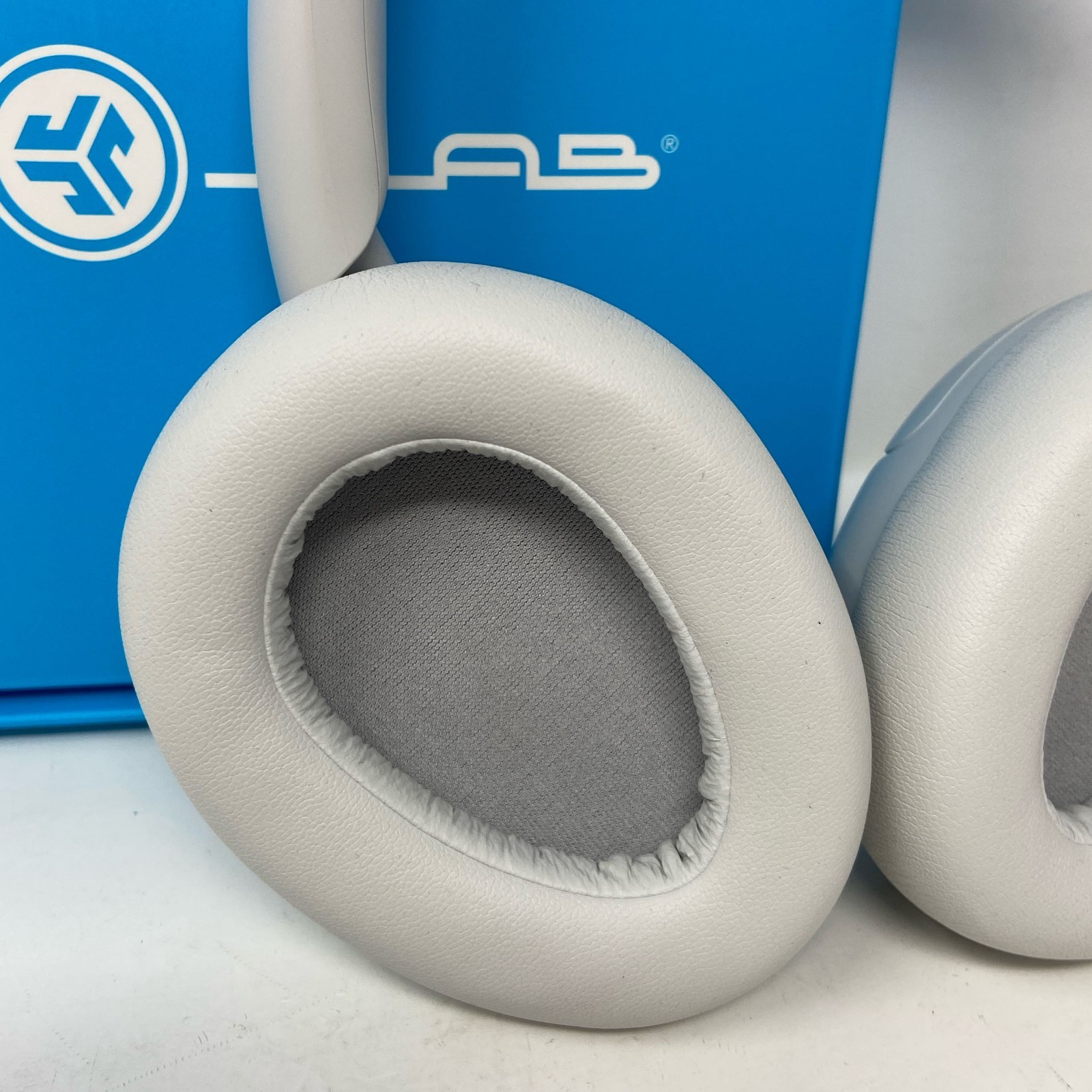 JLab JBuds Lux ANC Wireless Over-Ear Headphones, Cloud White