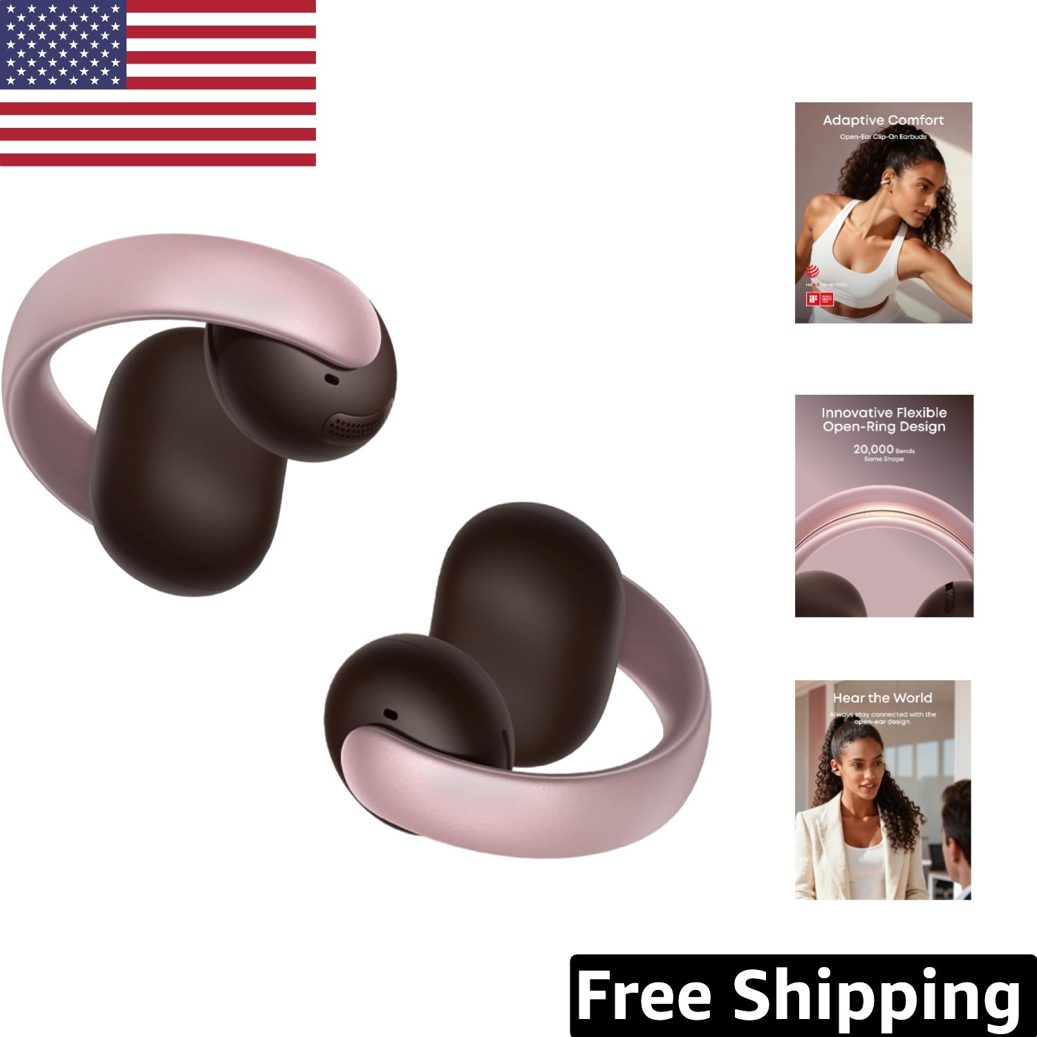 AeroClip Waterproof Earbuds – Ultra-Comfy Fit and Hi-Res Sound for Everyday Use
