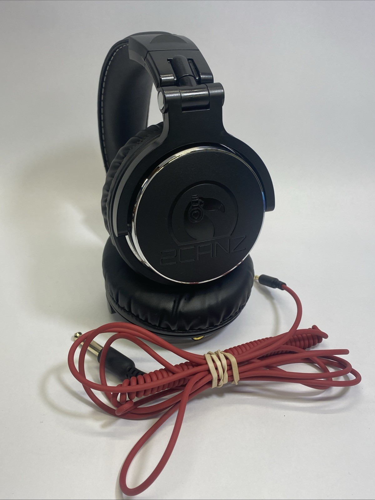 2CANZ 2ONE Professional Wired Over-Ear Studio Music Production DJ Headphones Blk