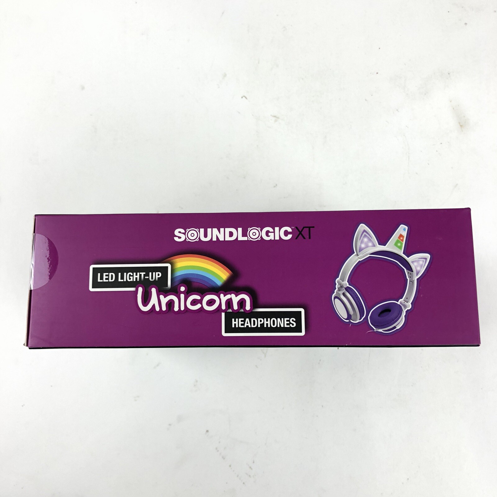 Soundlogic XT LED Light-Up Unicorn Headphones Foldable Design NIB