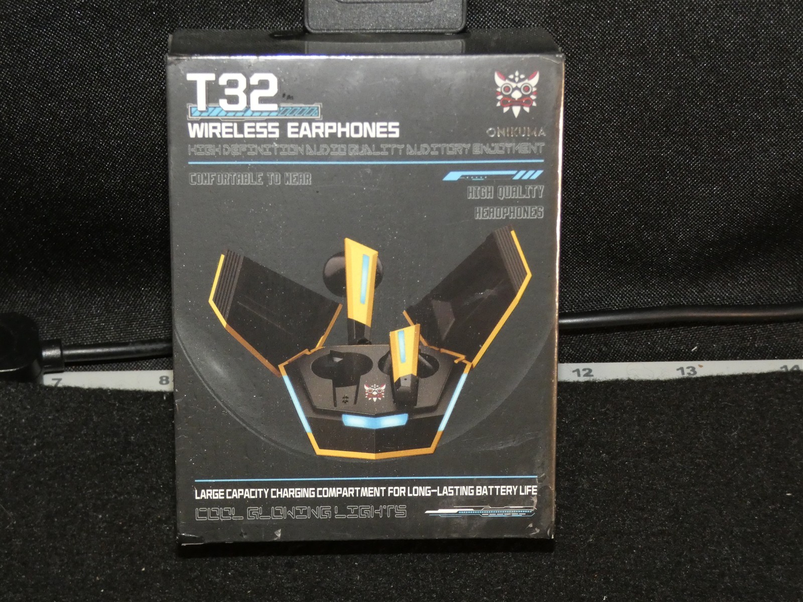 New Onikuma T32 Yellow Bumblebee Wireless Bluetooth In Ear Earphones Earbuds