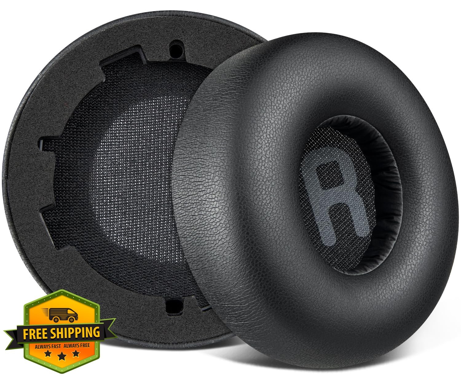 SOULWIT Black Earpads for JBL Tune 600/660/670 Headphones Soft Protein Leather