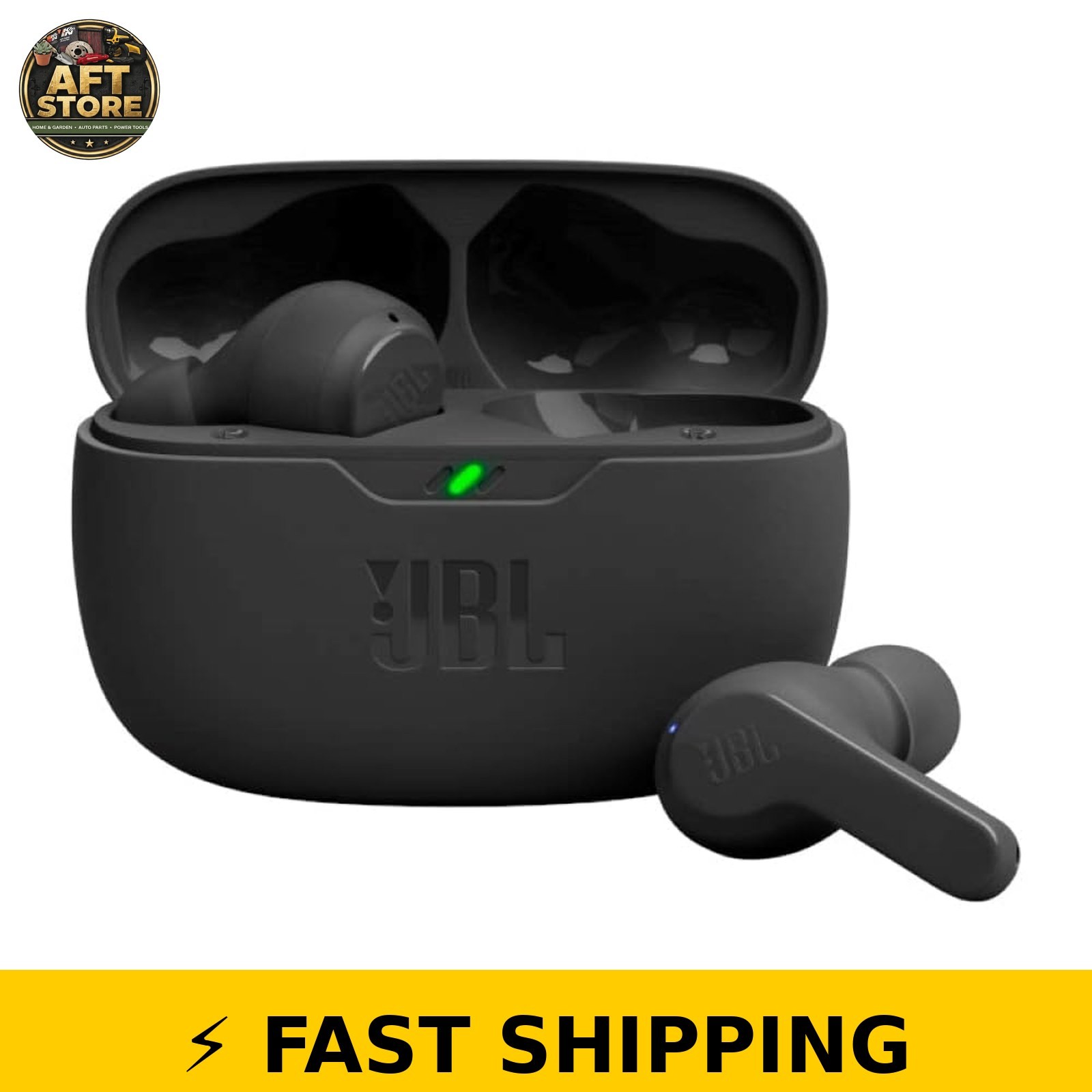 JBL Vibe Beam – True Wireless Earbuds, Deep Bass, Black