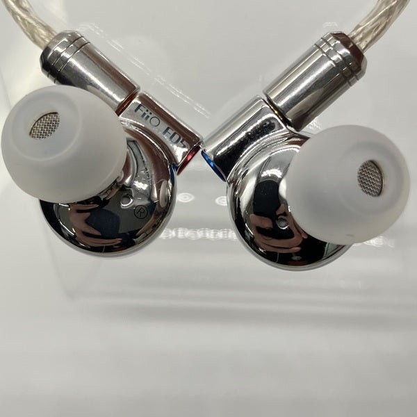 FiiO FD5 Flagship Hi-res Earphones Silver Used from Japan